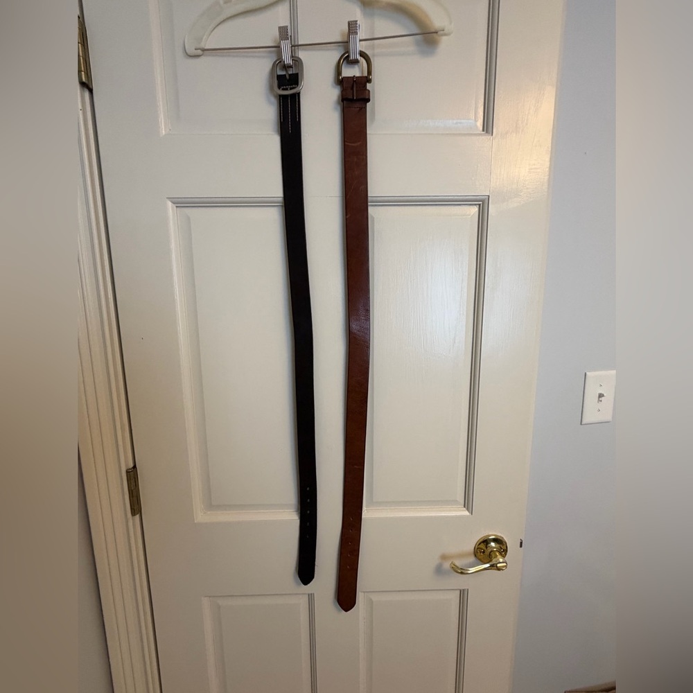 Classic Leather Belts - Black and Brown